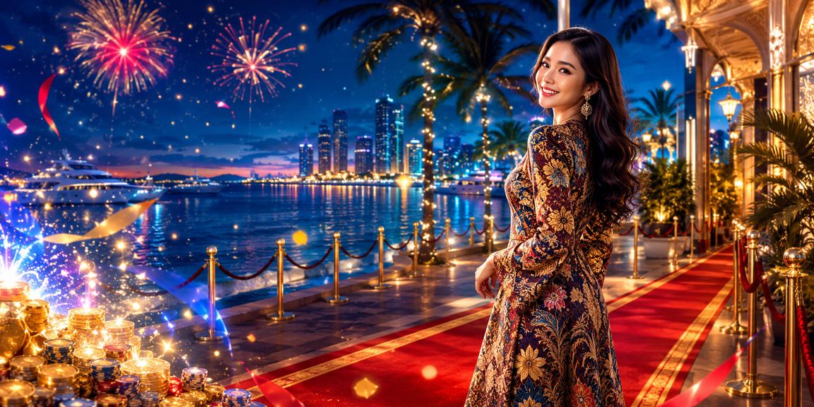 Pengguna menikmati hiburan kasino dalam talian berbaju batik di Kuantan