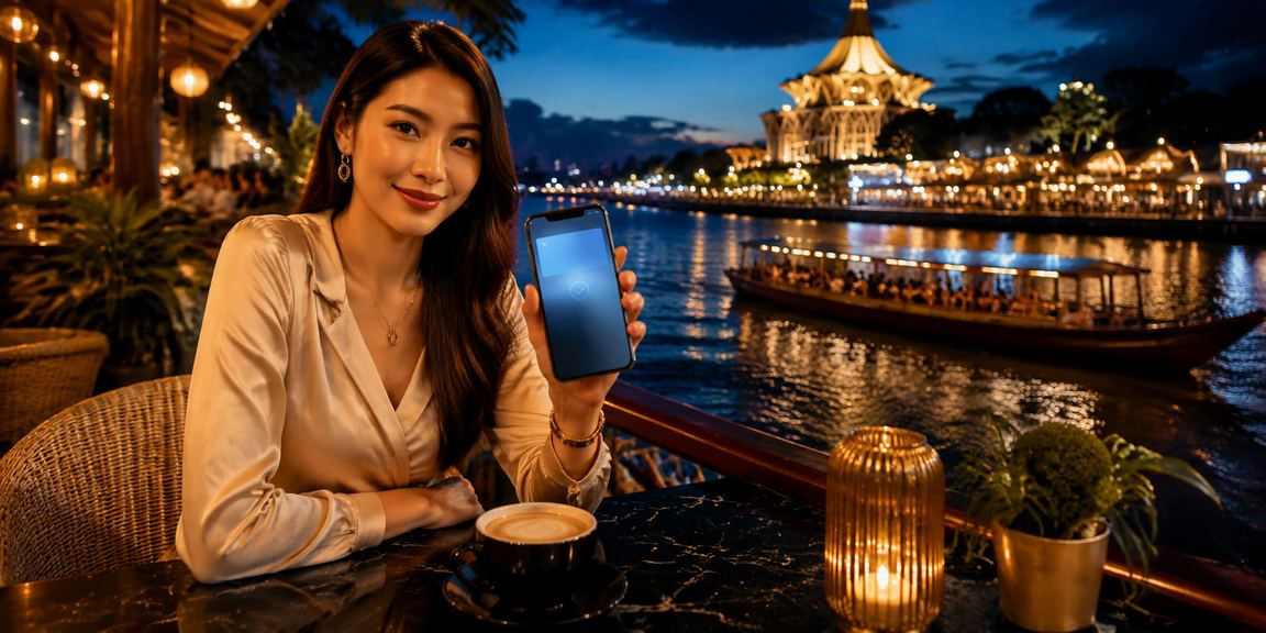 Pengguna win1win di Kuching melakukan deposit melalui peranti mudah alih bergaya Melayu